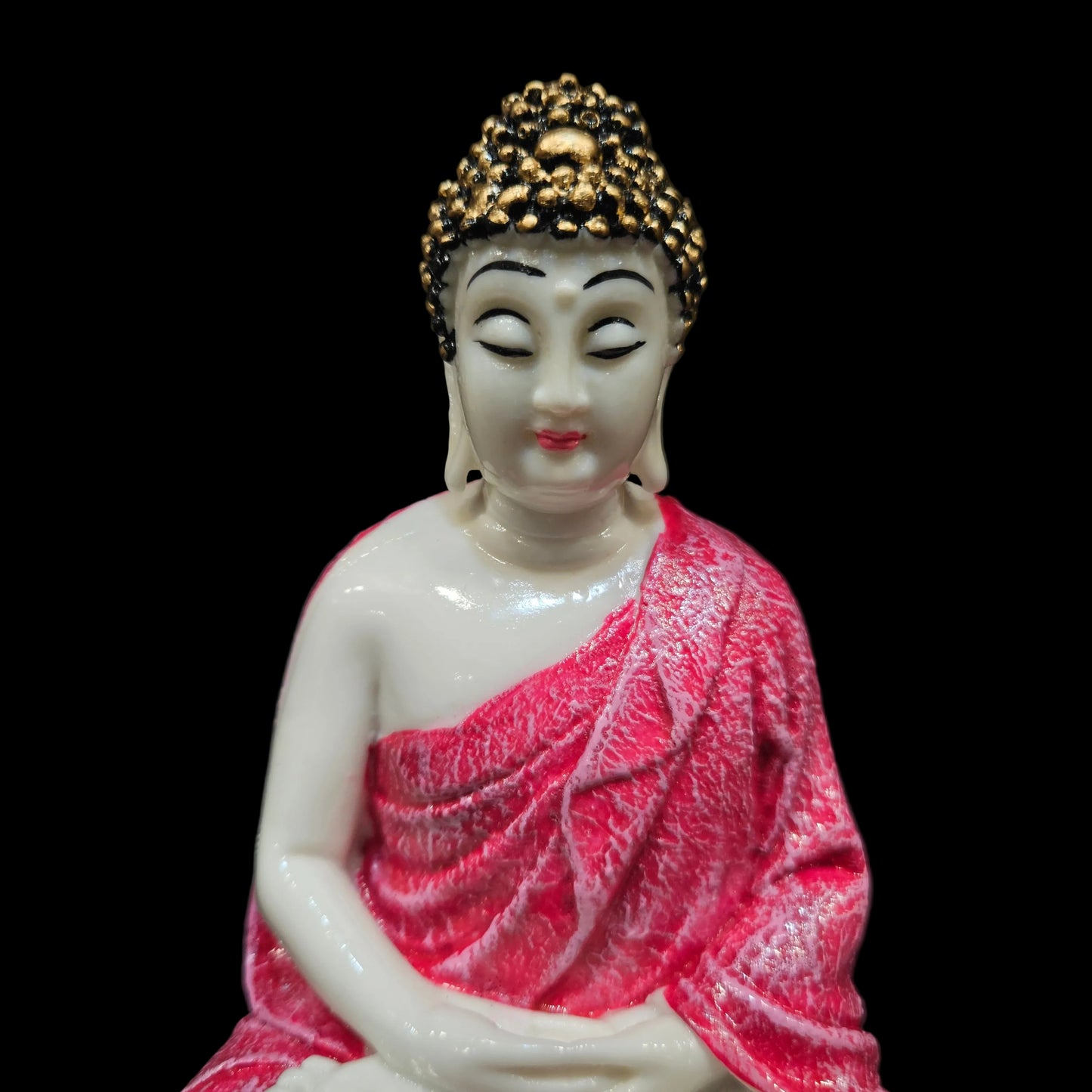 Handcrafted Blessing Lord Buddha Idol | Serene Home, Office Decor | Perfect for Offices, Meditation Rooms | Gift for Housewarmings, Diwali