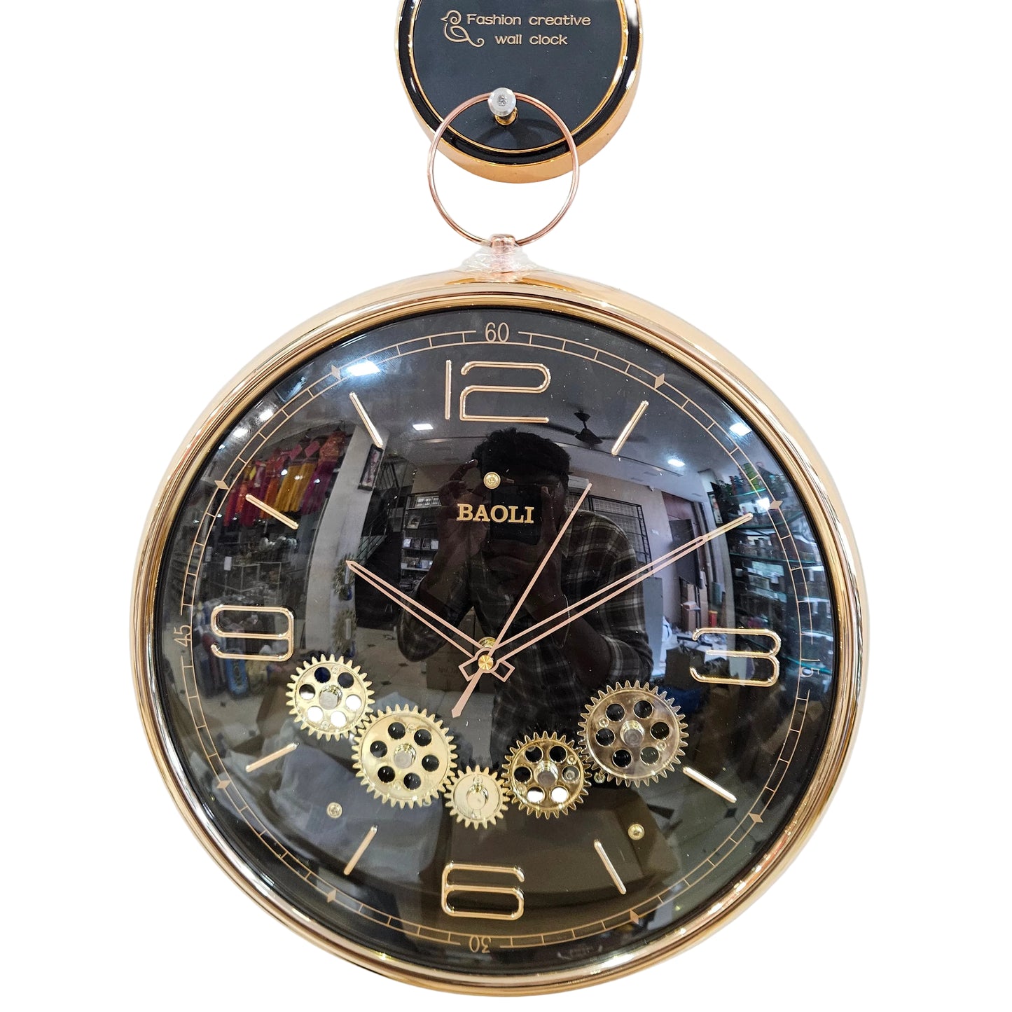 Morden Wall Clock for Living Room Decor, Modern Decorative Wall Clocks Battery Operated, Silent Non-Ticking Cute Quartz Clock for Kitchen Home Office
