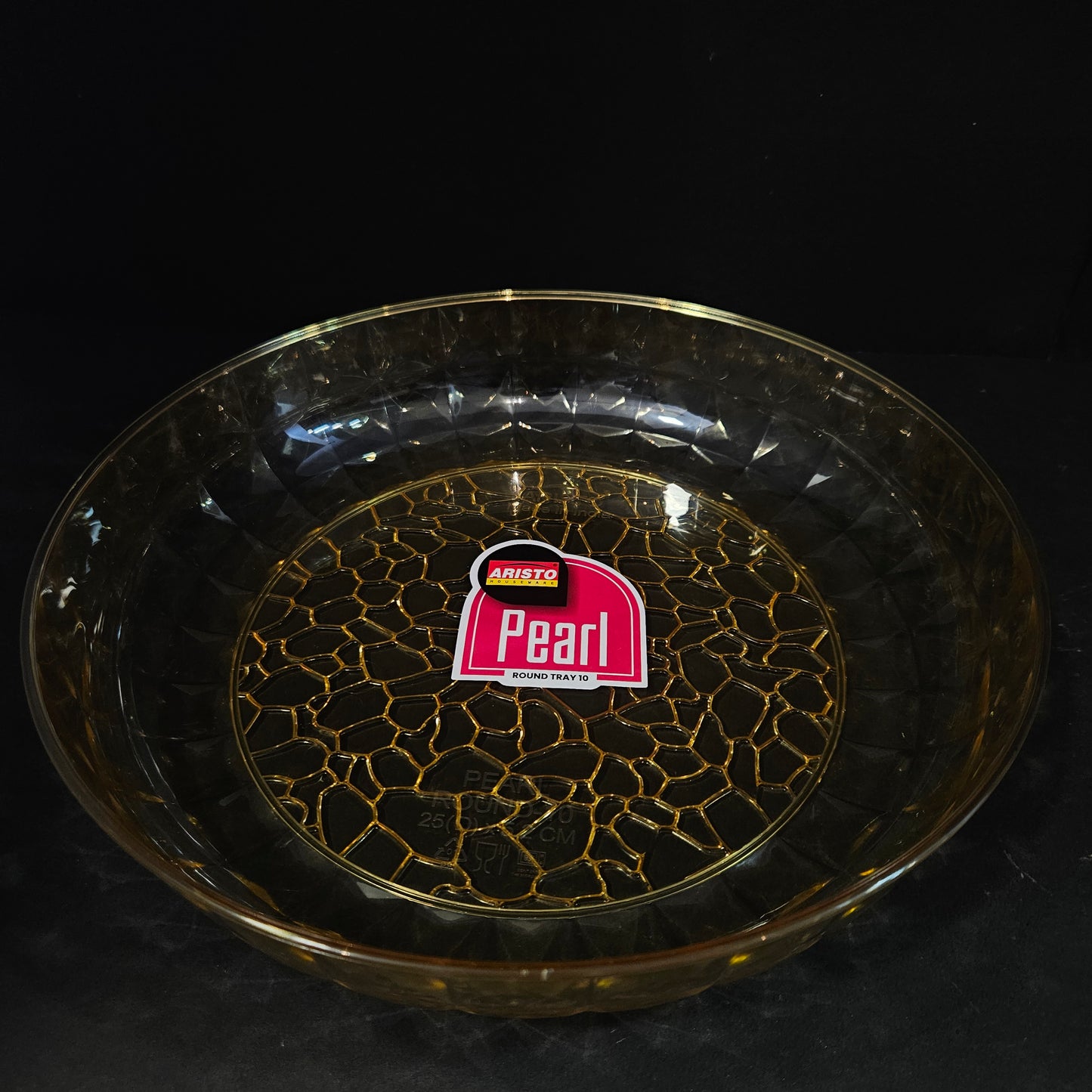 Aristo Houseware Pearl Round transparent tray perfect for Return gifting purpose