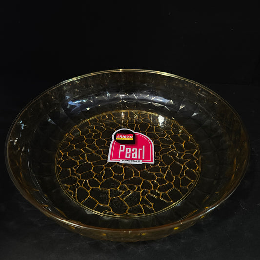 Aristo Houseware Pearl Round transparent tray perfect for Return gifting purpose