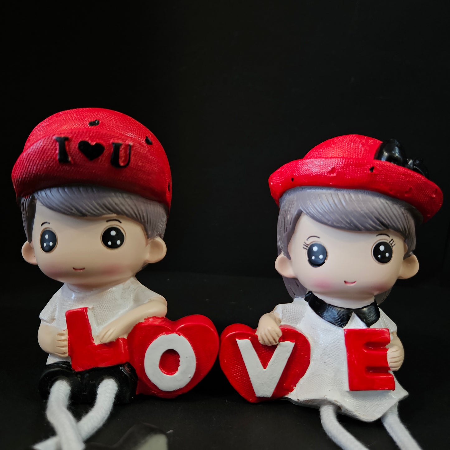 Cartoon Resin Outseam 2pieces set Hanging Feet Doll Home Wall Decoration