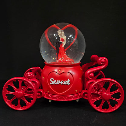 Snow Globe Music Box for Girls, Snow Globes for Girls Color Changing Lights Snowglobe Musical Box for Women Kids Mom Daughter Birthday Christmas Mother's Day Valentine Gifts