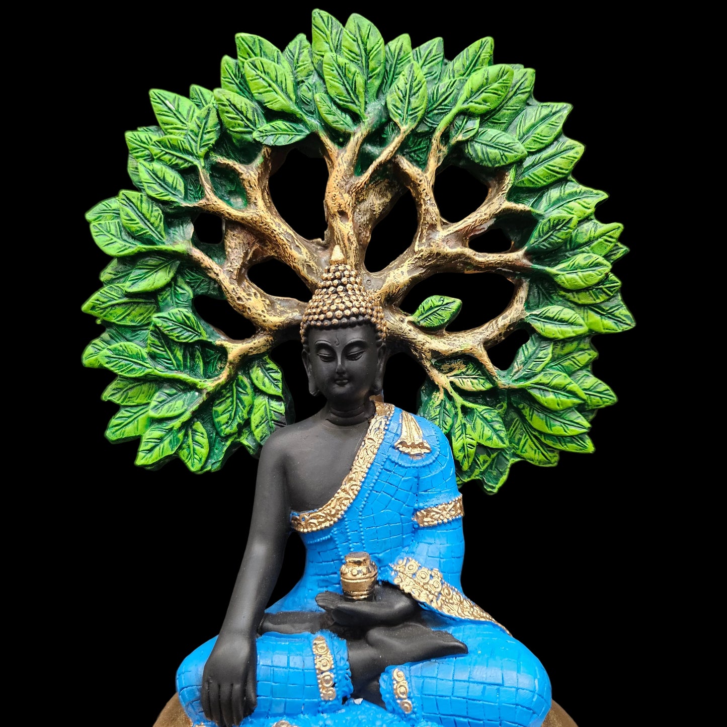 Tree Buddha Statue showpiece Idol Home Decor Items for Living Room and Gifts Decorative Showpiece
