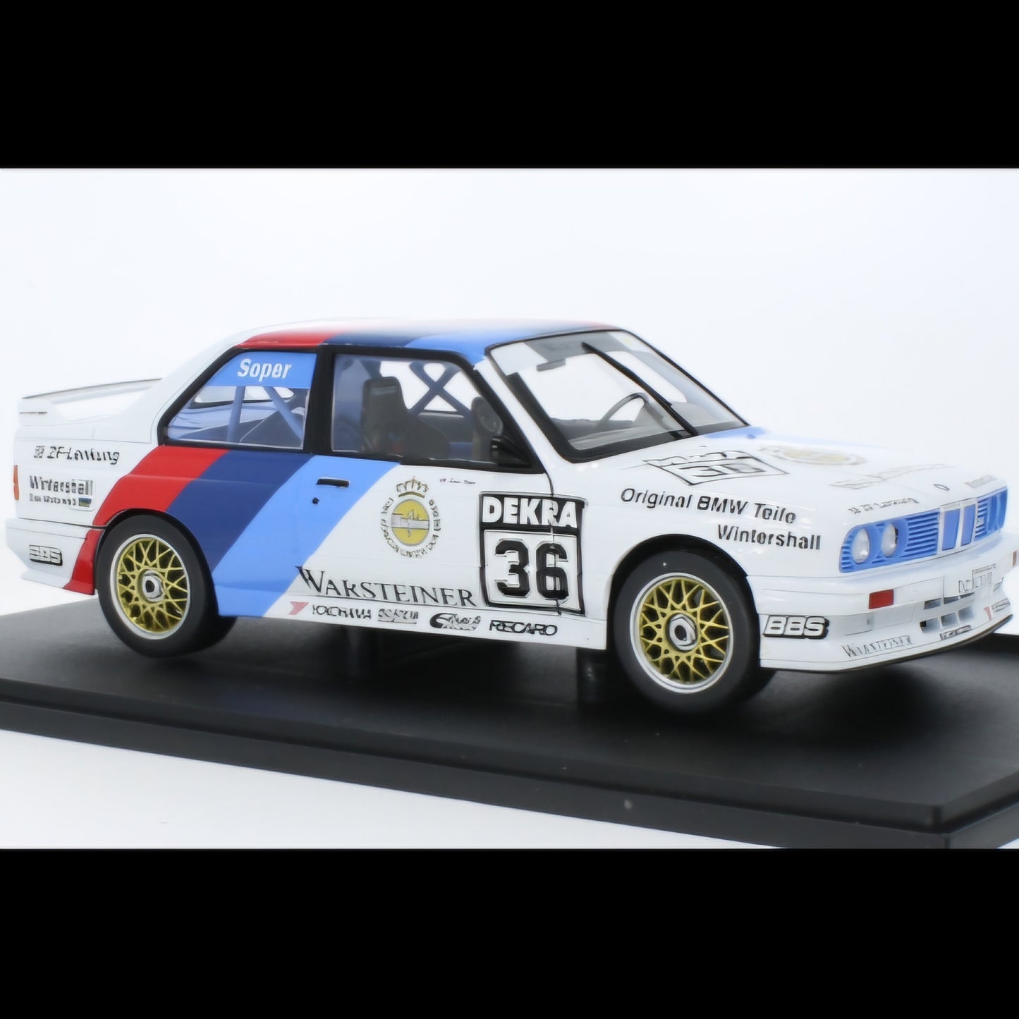 BMW E30 M3#36 DTM 1989 (White) High Quality Diecast Model Car Legendary Touring Car Racing Vehicle for Collectors & Motorsport Fans