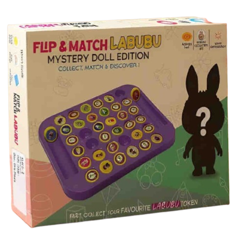 Flip & Match Labubu Mystery Doll Edition Collect,Match & Discover