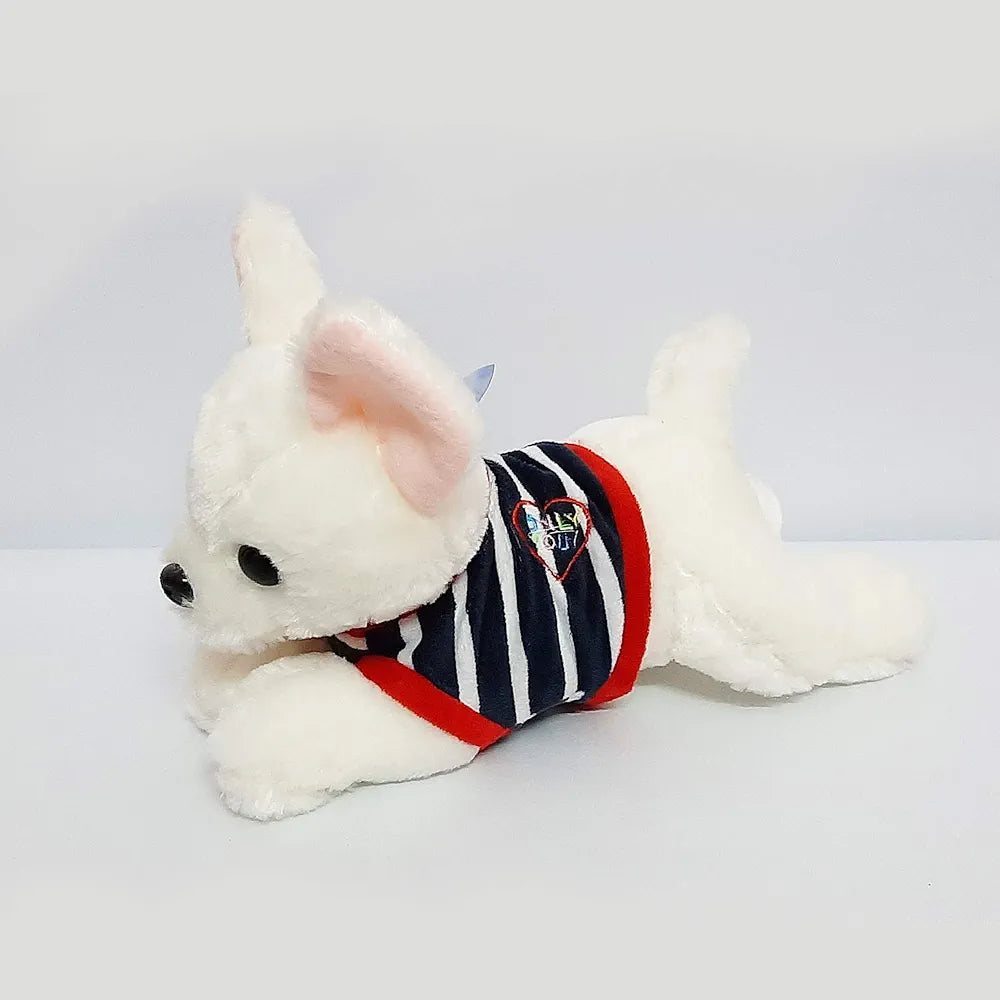 Cute Dog Stuffed Soft Toy 30CM_Blue and pink Jacket