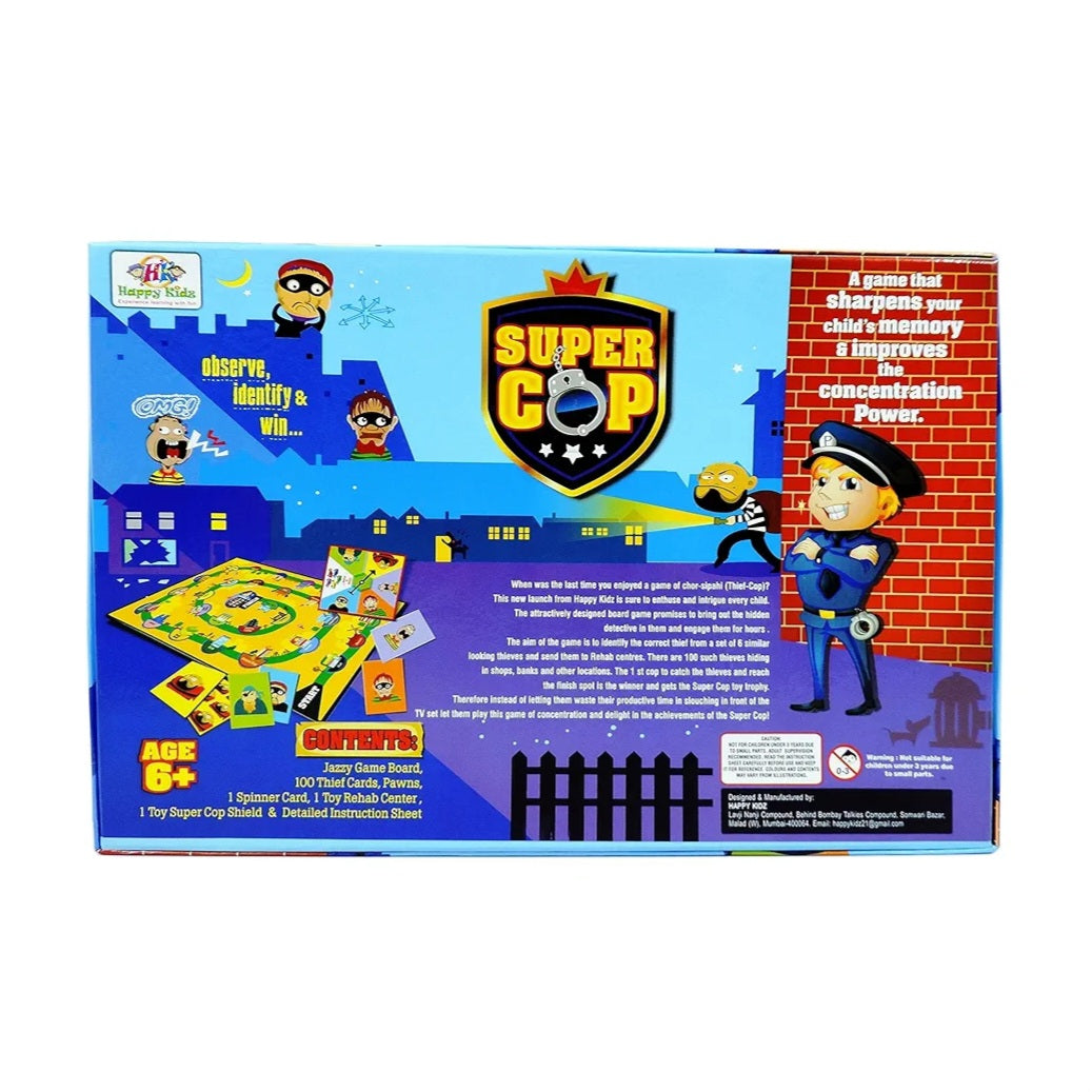 Chor Sipahi The Super Cop - A game that Sharpens your Child's Memory Board Game