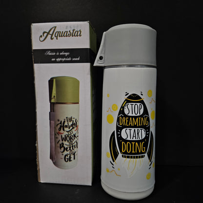 Aquastar Water Bottle with stop dreaming start doing quote perfect for Return gifting purpose