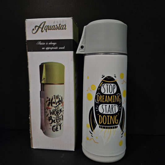 Aquastar Water Bottle with stop dreaming start doing quote perfect for Return gifting purpose