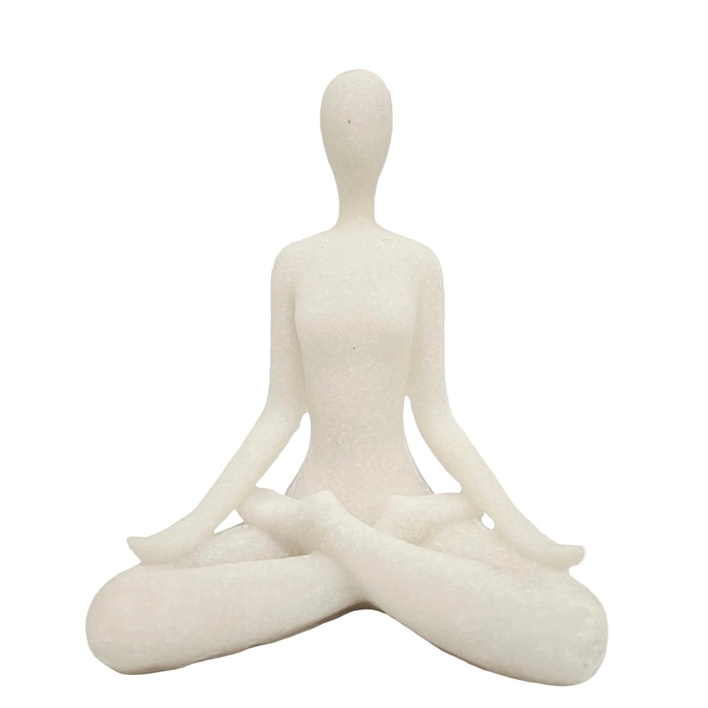 white polyresin meditative yoga figurine is a minimalist home decoration piece