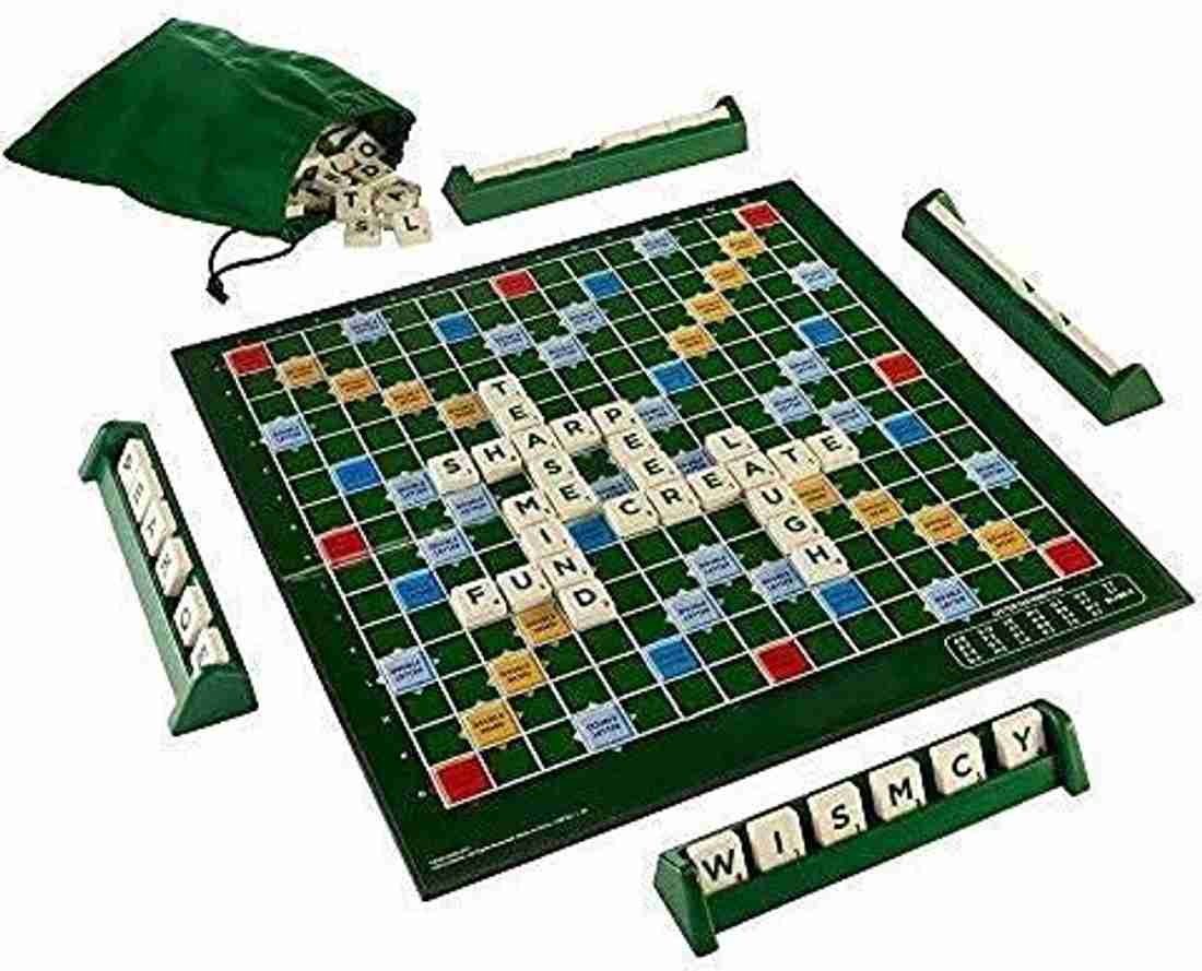 Scrabble Board Game, Word, Letters Game, Word Power Game, Multi Color Party & Fun Board Game