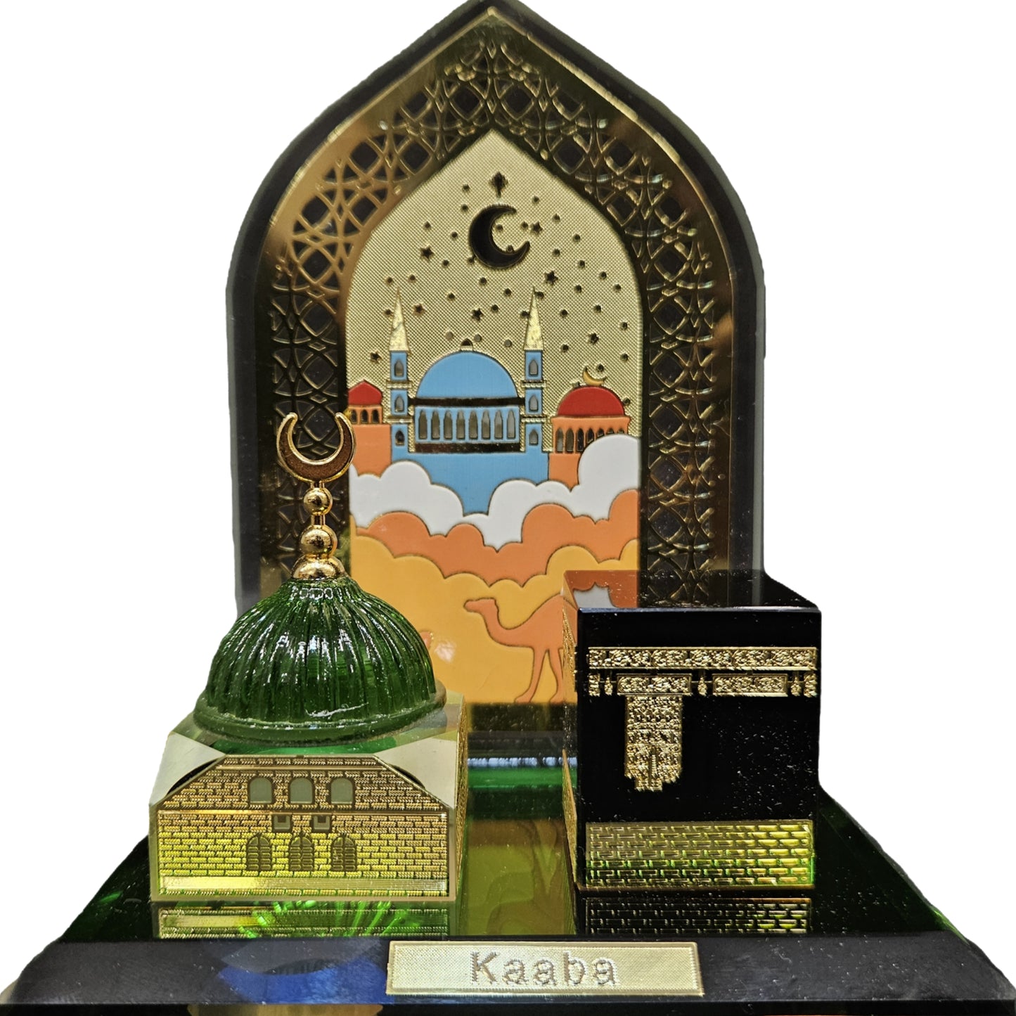 Muslim Miniature Crystal Kaaba showpiece Islamic 1 Piece Muslim Crafts Model