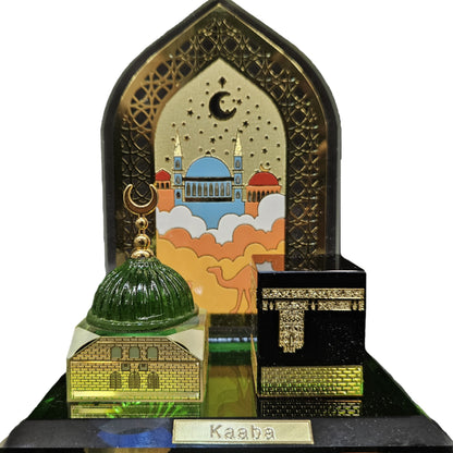 Muslim Miniature Crystal Kaaba showpiece Islamic 1 Piece Muslim Crafts Model