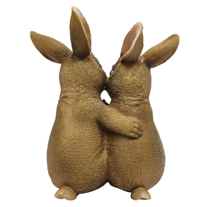 Bunny Rabbit Family Statue | Garden décor | Animal Statues for Living Room, Bedroom, Dining Room, Kitchen, Bathroom, Wedding, Party Decor