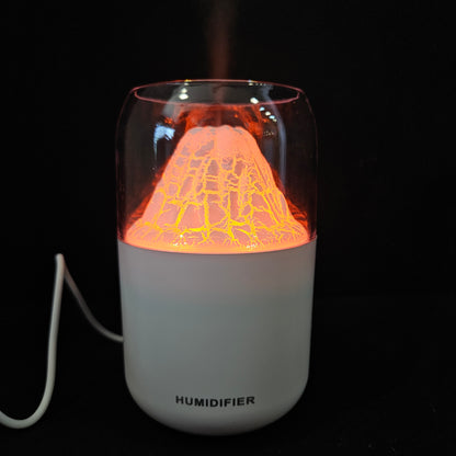 H20 Volcano Shaped Humidifier for Room Moisture|Ultrasonic Essential Oil Aroma Diffuser for Home