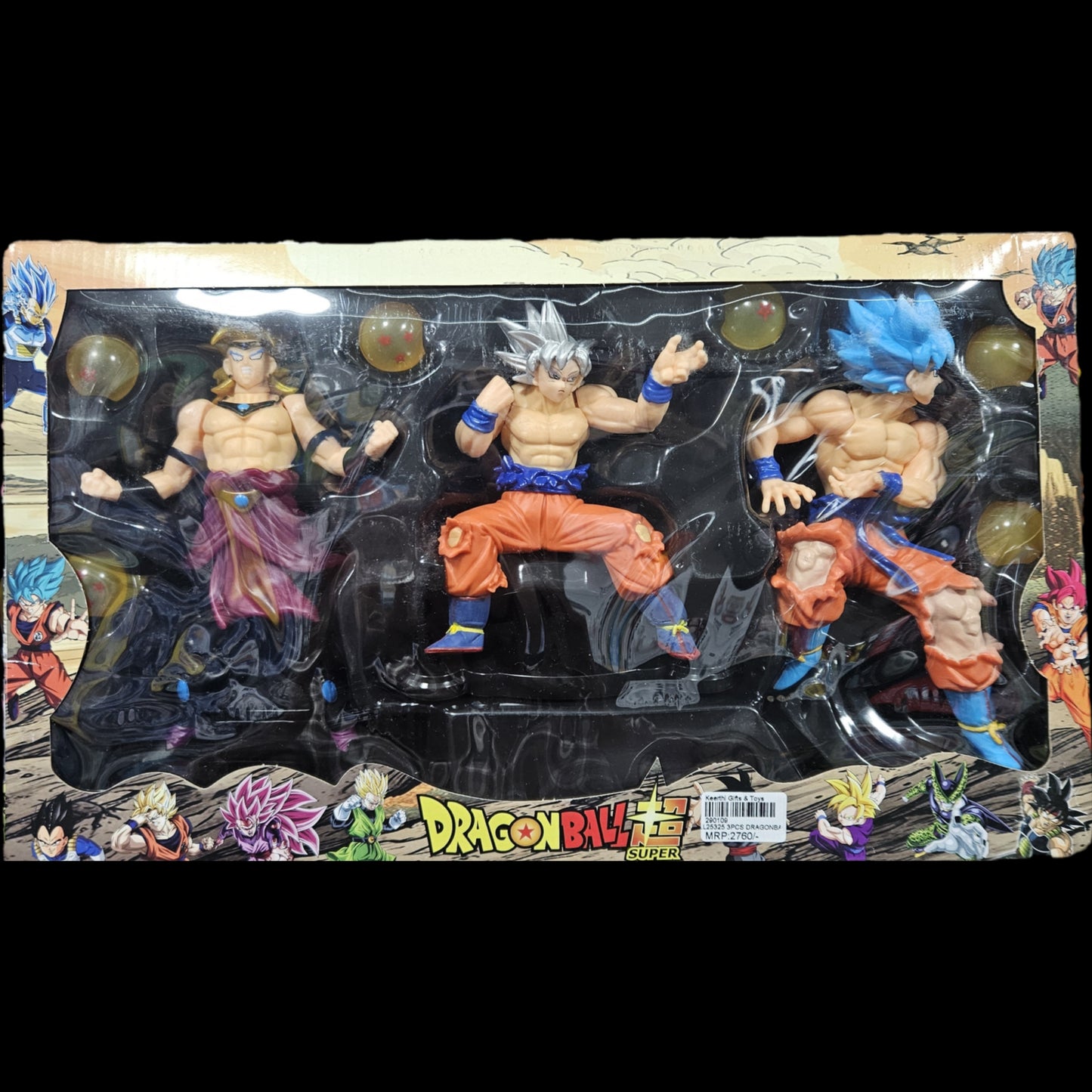 Dragon Ballz super the 3pcs set Action Figures,for kids above 3years