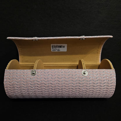 Bangle box vanity box jewelry box and women bangle set Round Shape Solid Four Detachable compartments Bangle Organizer Chudi Box with 3 Compartments Smart Lock System