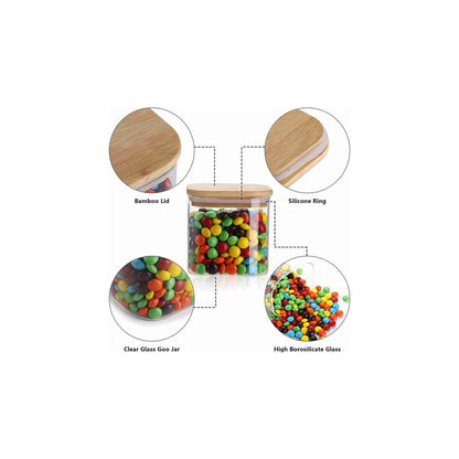 Glassware high borosilicate Glass Airtight Food Storage container