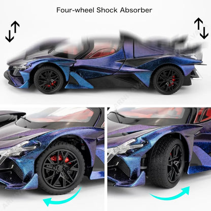 Apollo EVO Alloy Car Model Pull Back Function with Realistic Sound & Bright LED Lights Perfect Toy Die-Cast for Kids & Collectors