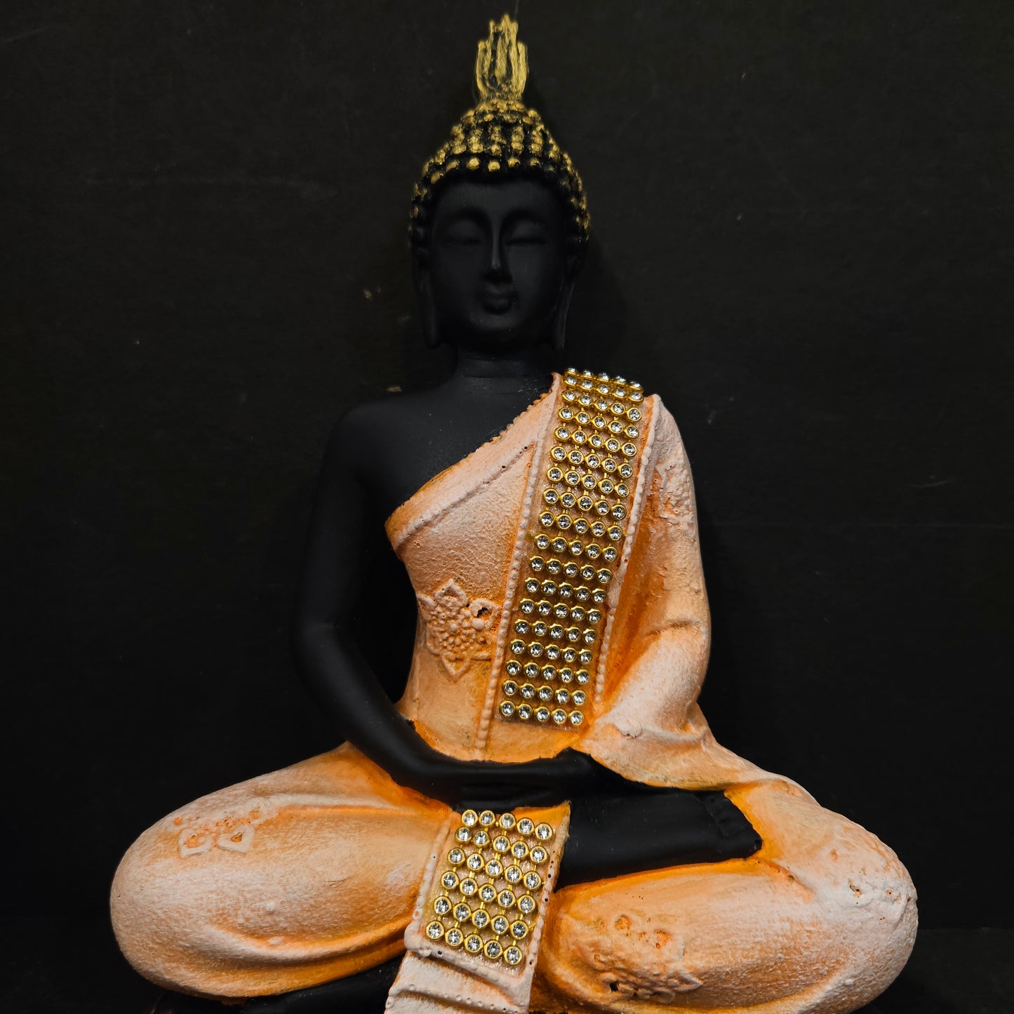 Handcrafted Meditating Samadhi Buddha Sitting Decorative Showpiece