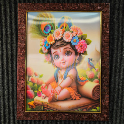 Little Krishna 3d photo frame with elegant classy look