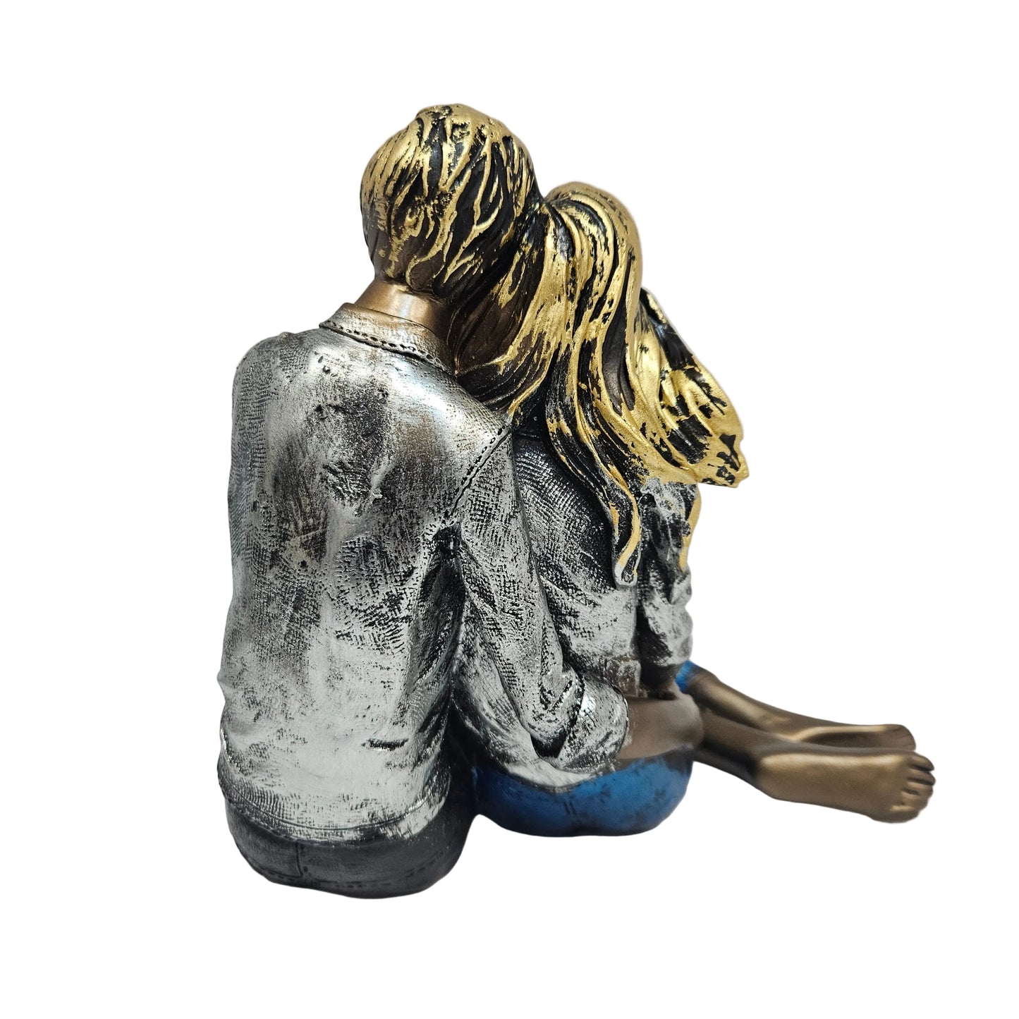 polyresin romantic couple figurine showpiece, commonly used as a decorative item for home or office tables
