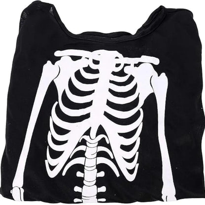Halloween Skeleton kids Costume Set, Horror Skull Scream Costume Robe Spooky Ghost Face Skeleton Costume for kids from 8-10 years