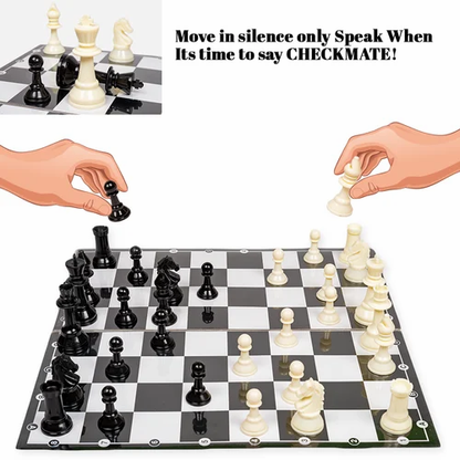 Ratna's challenger Chess junior Set Board Game with Folding Chess Board and Chessmen's for Kids & Adults
