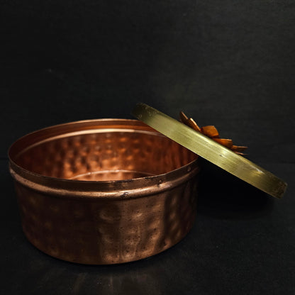 Copper Plating Dry Fruit Container Decorative Serving Bowl