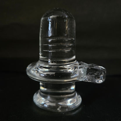 Divya Ratan Natural and Original Crystal Sphatik Shiv Ling for Home Decor/Office/Car Dashboard