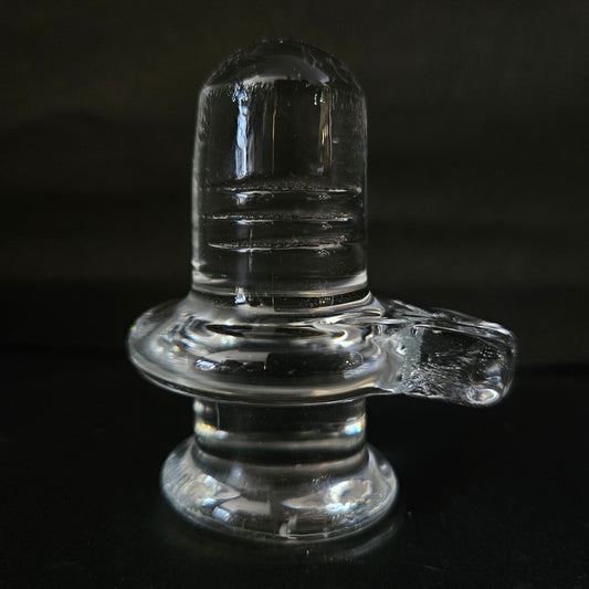Divya Ratan Natural and Original Crystal Sphatik Shiv Ling for Home Decor/Office/Car Dashboard