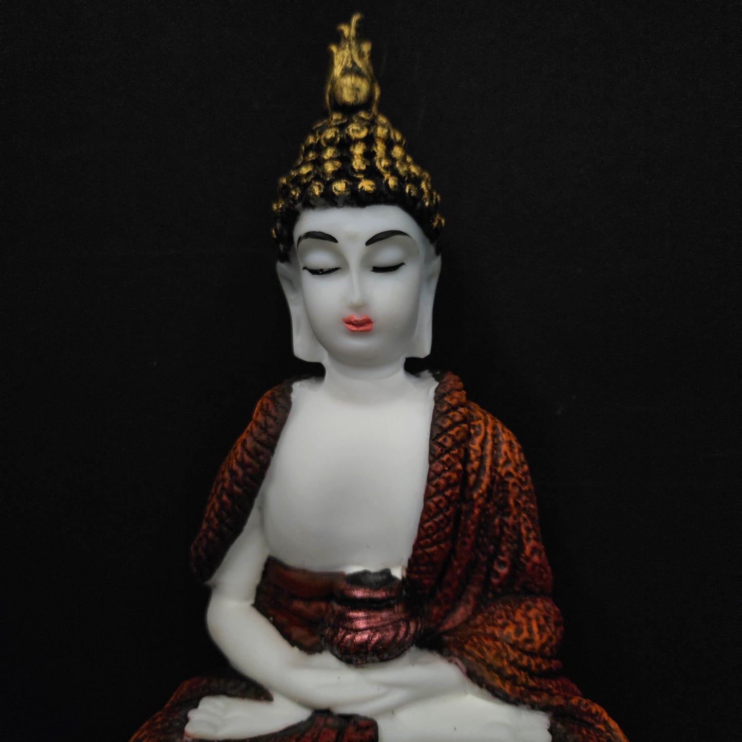Polyresin Sitting Buddha Idol Handcrafted Statue Showpiece for HomeDecor,Living Room Decoration Gift Items