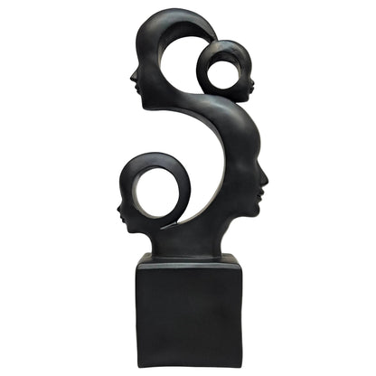 Resin Face Showpiece | Modern Elegant Showpiece Statue for Home Decor, Office, Study Table Decorative Gift Item