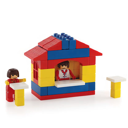 Food Plaza Building Blocks Game/Imagine & Develop Their Logical Thinking and Cognitive Reasoning Skills for Kids Boys Girls