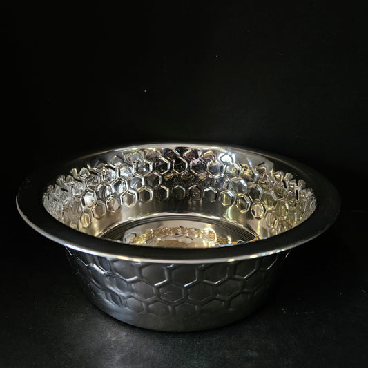 Floral & hexagon Designed Vista Gold Premium Quality stainless Steel small size food Storage Bowl