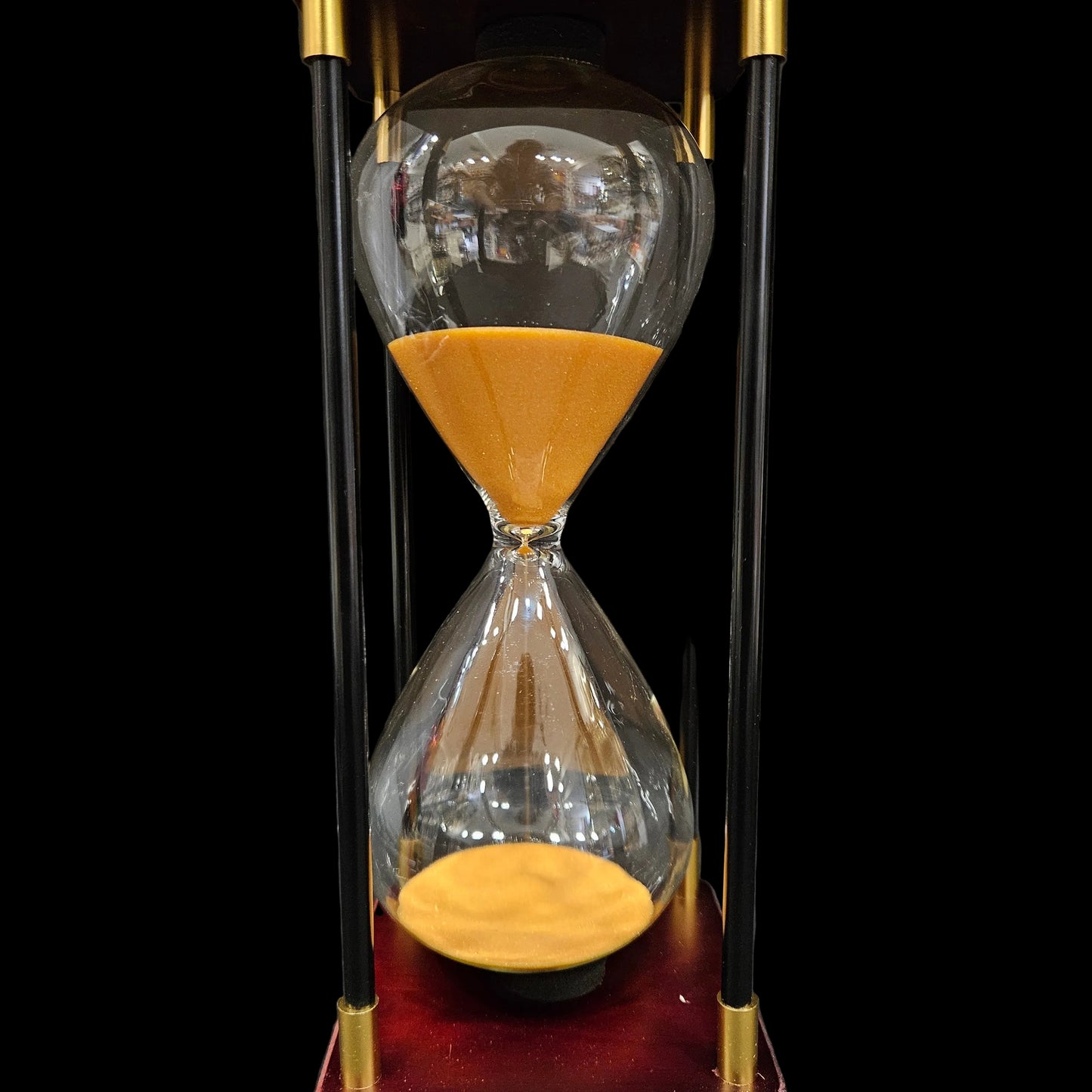 Hourglass 48 Minute Sand Timer: Large Wooden Sand Clock (Yellow Sand) Nautical Handmade Hourglass 48 Min Approx Unique Sand Watch Best for Gift & Decorative Item