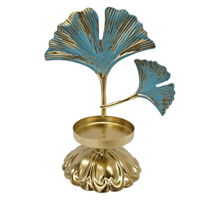 Candle Holder Single Head Metal Candlestick for Dining Room Anniversary Home Ginkgo shape| Collectibles|Lamps Lighting|Candle Holders