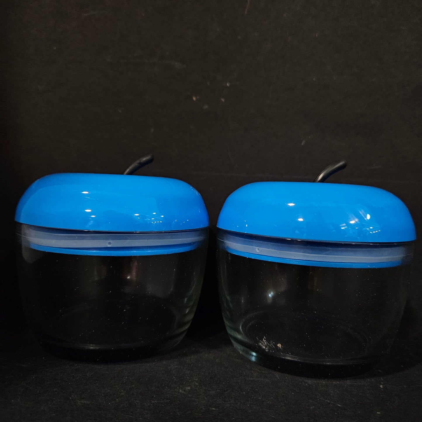Apple Zone 2pcs set Glass Apple shaped storage container for Return gifting
