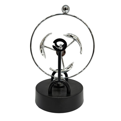 Kinetic Orbital Perpetual Motion Newton Pendulum Zinc Alloy Frame Physical Science Desk Toy Art for Office Home Decoration