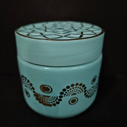 Shelly Glassware Karen glass jar with Designer Lid Perfect for Return gifting purpose