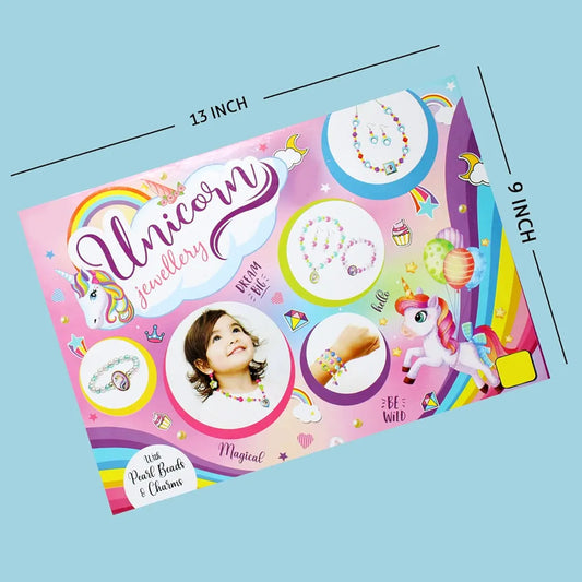 Union surprise Jewelry Making Kit for Kids Making Necklace, Hair Band Ring, Bracelet Encourage creativity and self-expression while providing hours of fun and skill-building. Great for gifting!