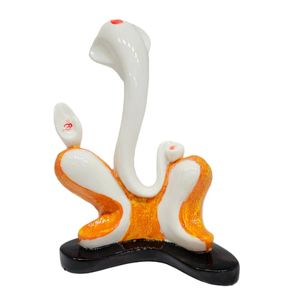 Polyresin Ganesh Ji Sculpture with Dynamic Yellow Colour for Home Décor