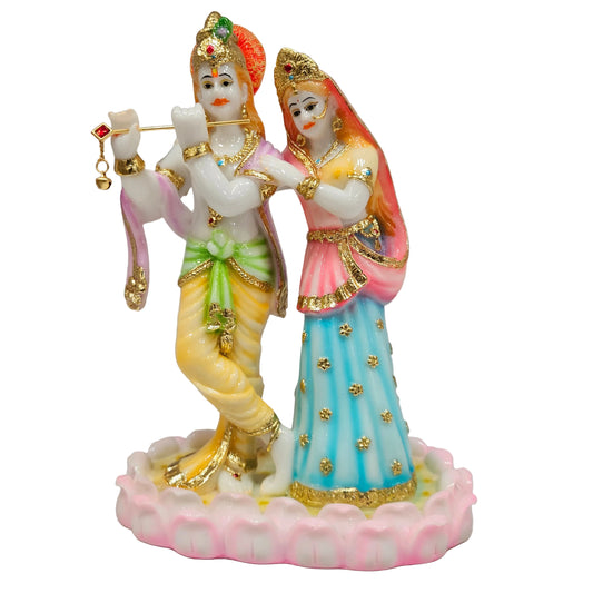 Radha Krishna Showpiece Murti Statue Figurine, Radha Krishna Idol,Home Decor, Office, Temple