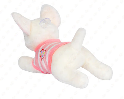 Cute Dog Stuffed Soft Toy 30CM_Blue and pink Jacket