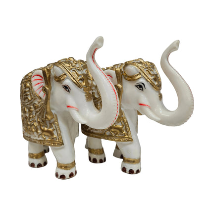 Elephant Idol Showpiece for Vastu, Good Luck, Gifts for House Warming Ceremony and Home Decoration