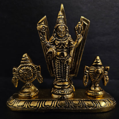 Shankh Chakra Stand Perumal Idol
Small Sangu Chakram Stand Tirupati Balaji
