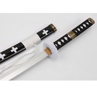 Death Surgeon Trafalgar D Water Law Cosplay Sword ,Kikoku,White,for Display,Collection,Performance
