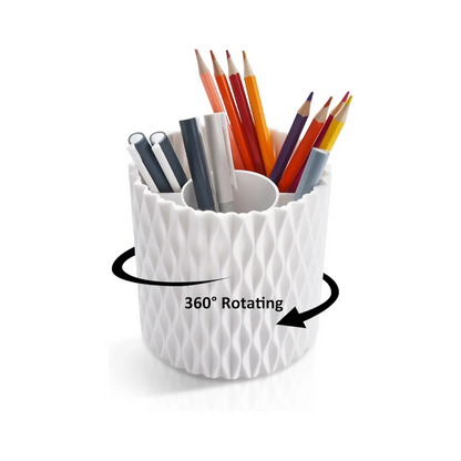 Makeup Brush Holder Organizer 360° Rotating Multi Functional Pen Holder for Desk,Multi-Purpose Desktop Stationary Organizer,Storage Cup for Lipsticks, Comb, Beauty Tool in Vanity