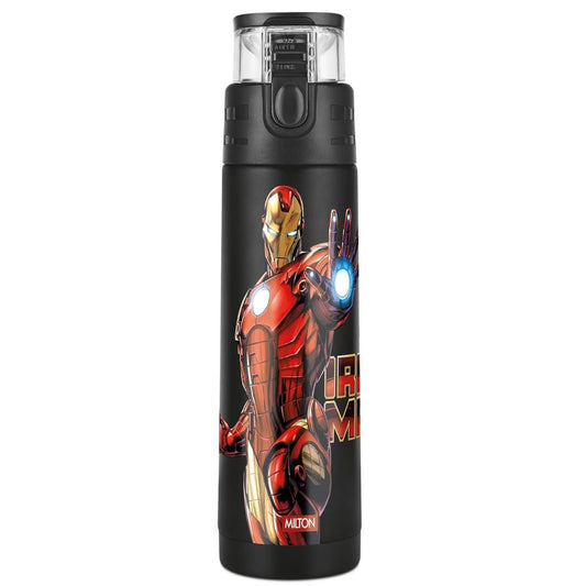 Milton Marvel Mighty Iron Man Thermosteel Bottle for kids
