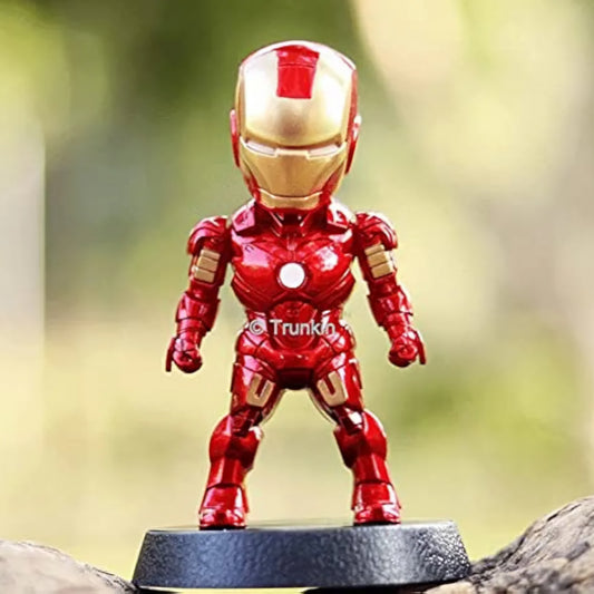 SOLAR POWERED IRON MAN BOBBLEHEAD SHOWPIECE FIGURINE